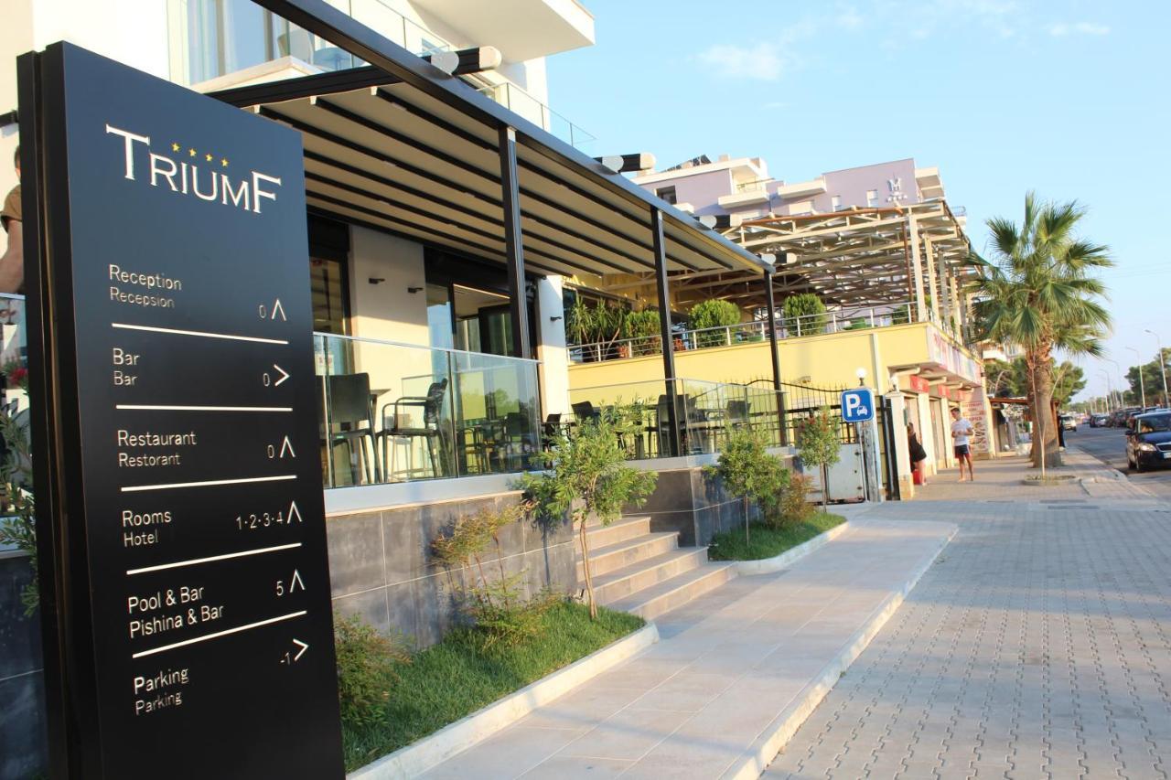Hotel Triumf Shëngjin Exterior foto